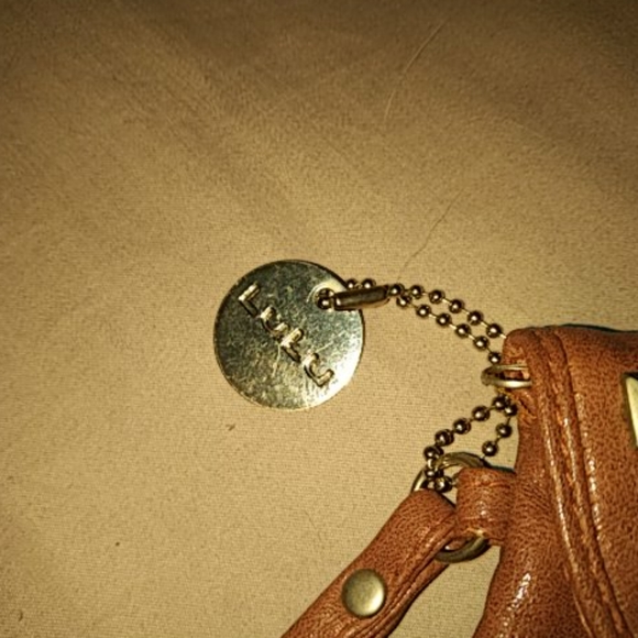 LULU Tan RIVOT Exbellishment Wristlet Change Purse - Picture 4 of 8